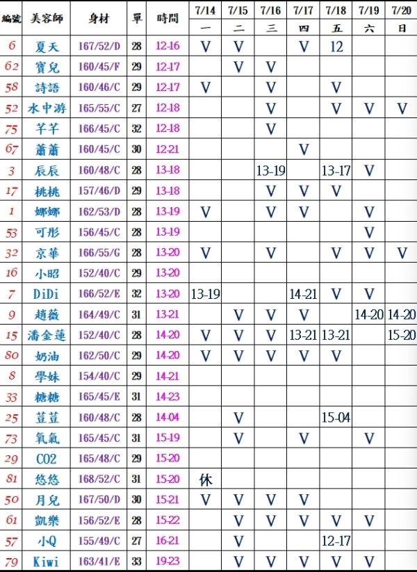 【樂鑽舒壓會館】最新班表