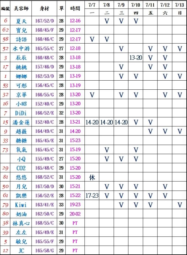 【樂鑽舒壓會館】最新班表